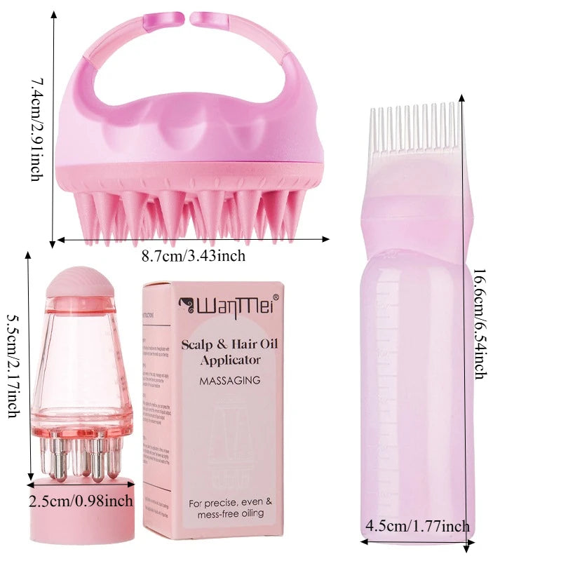 Kit Applicateur & Massage Cuir Chevelu – Soin Complet