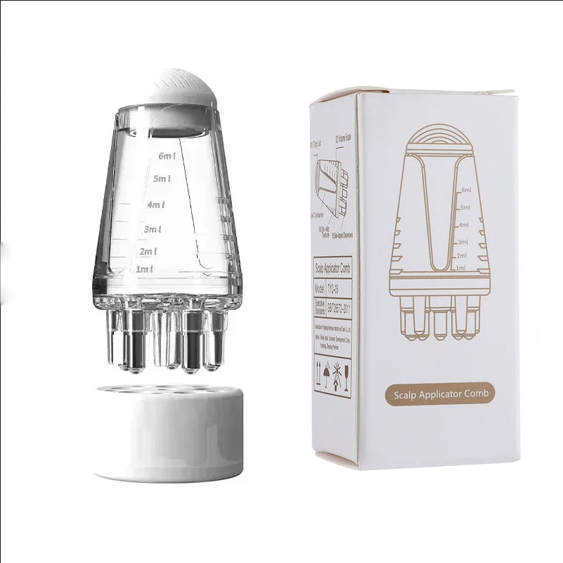 Applicateur capillaire massant – Diffusion précise & stimulation du cuir chevelu